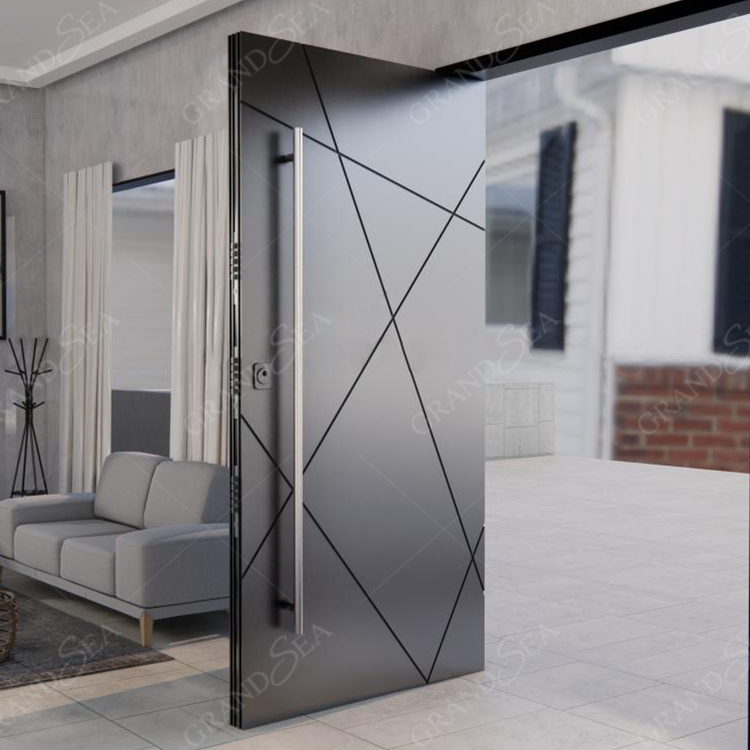 Custom pivot door model 8