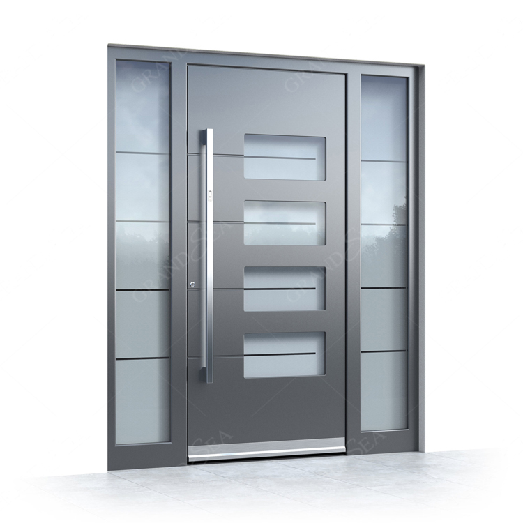 Pivot hinged door entry design