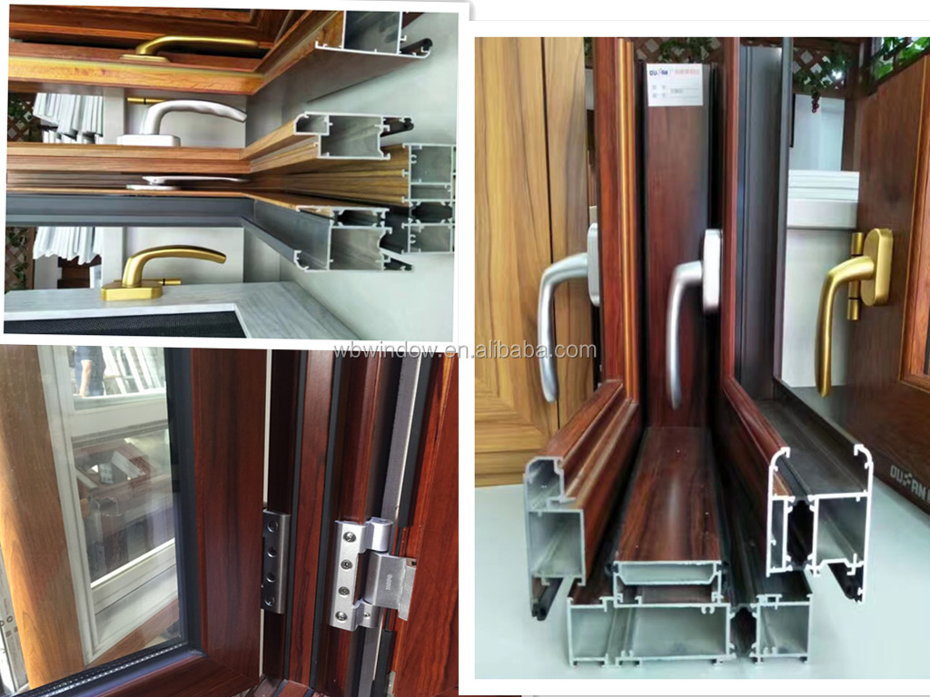 Home Temper Glass Security Window Grill Metal Frame Aluminum Sliding Windows Designs in Kerala
