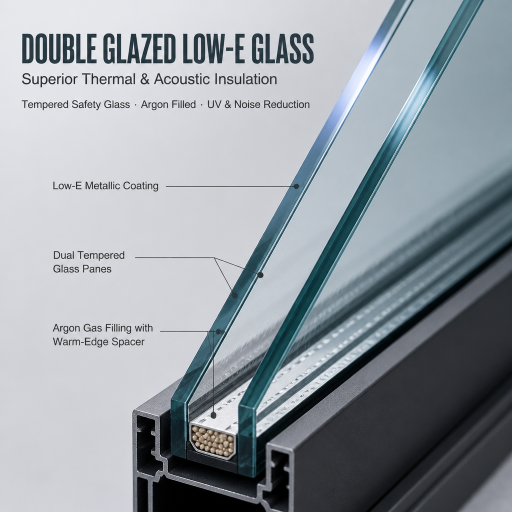 CE Certified Aluminum Clad Wood Entrance Door Double Glazed Low-E Glass Waterproof Exterior Front Entry For Villa