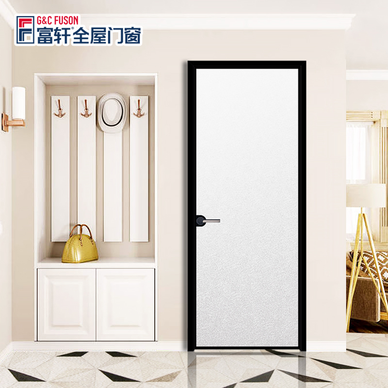 Modern Design Thermal Break Tempered Glass Exterior Aluminium Hinged Door Foshan Factory's French Casement Door For House Hotel