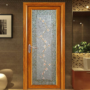 Aluminium Frame Door Fair Price Glass Door Interior Swing Bedroom Door