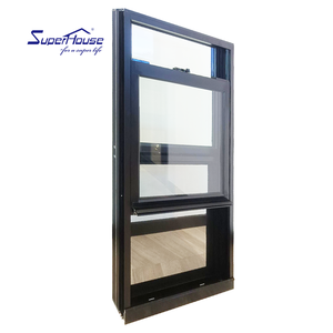 Bulletproof aluminum double hung sliding windows
