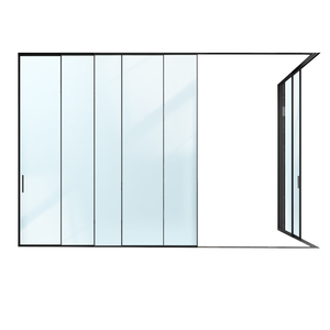 Soundproof Push-Pull Aluminum Alloy Door Lifetime Warranty