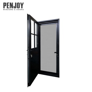 Thermal Break Aluminum Swing Door with Screen Window for Exterior Patio
