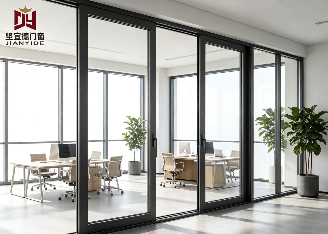 Waterproof Aluminium Sliding Doors For Residential Projects Custom Size OEM ODM Stoore Doors Entry Doors CE Certified Wholesale