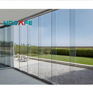 HDSAFE Frameless Panoramic Aluminum Folding Patio Door