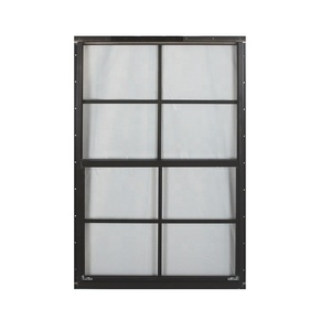 Windoproof Hurricane Impact White Aluminum Alloy Flush Single Double Hung Window Grill Design Vertical Opening Fiberglass