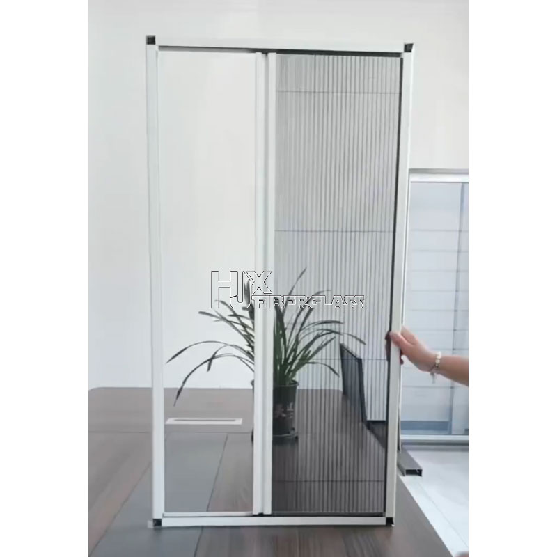 Wholesale Ready to Ship DIY Anti-Mosquito Net Door with Aluminum Alloy Frame Modern Polyester Screen for Hotel Use
