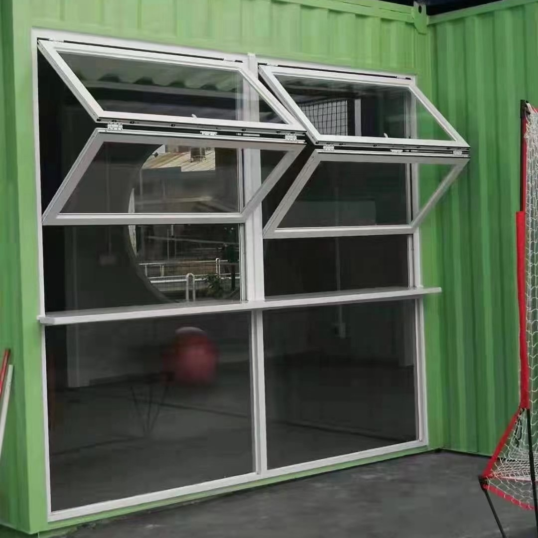Modern Exterior Vertical Bi-folding Aluminum Alloy Window High Quality Hardware Heat Insulation Powder Coated Finish 3-Year