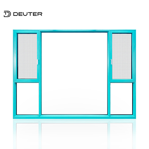 Integrated Security Screen Aluminum Tilt and Turn Windows Thermal Break Triple Sealing Flush Design Luxury Residential Projects