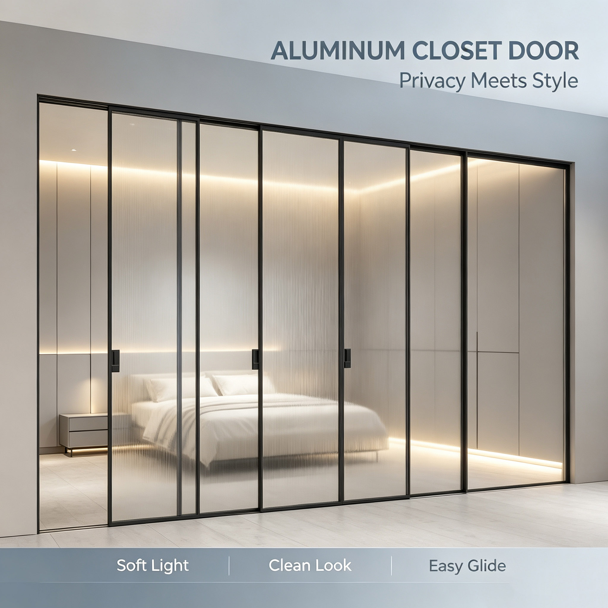 Modern Minimalist Custom Silent Track Waterproof 5 Year Warranty 6063-T5 Aluminum Alloy Triple Action Sliding Door For Balcony