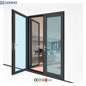 Simple Design Thermal Break Waterproof Commercial Aluminum Casement Door