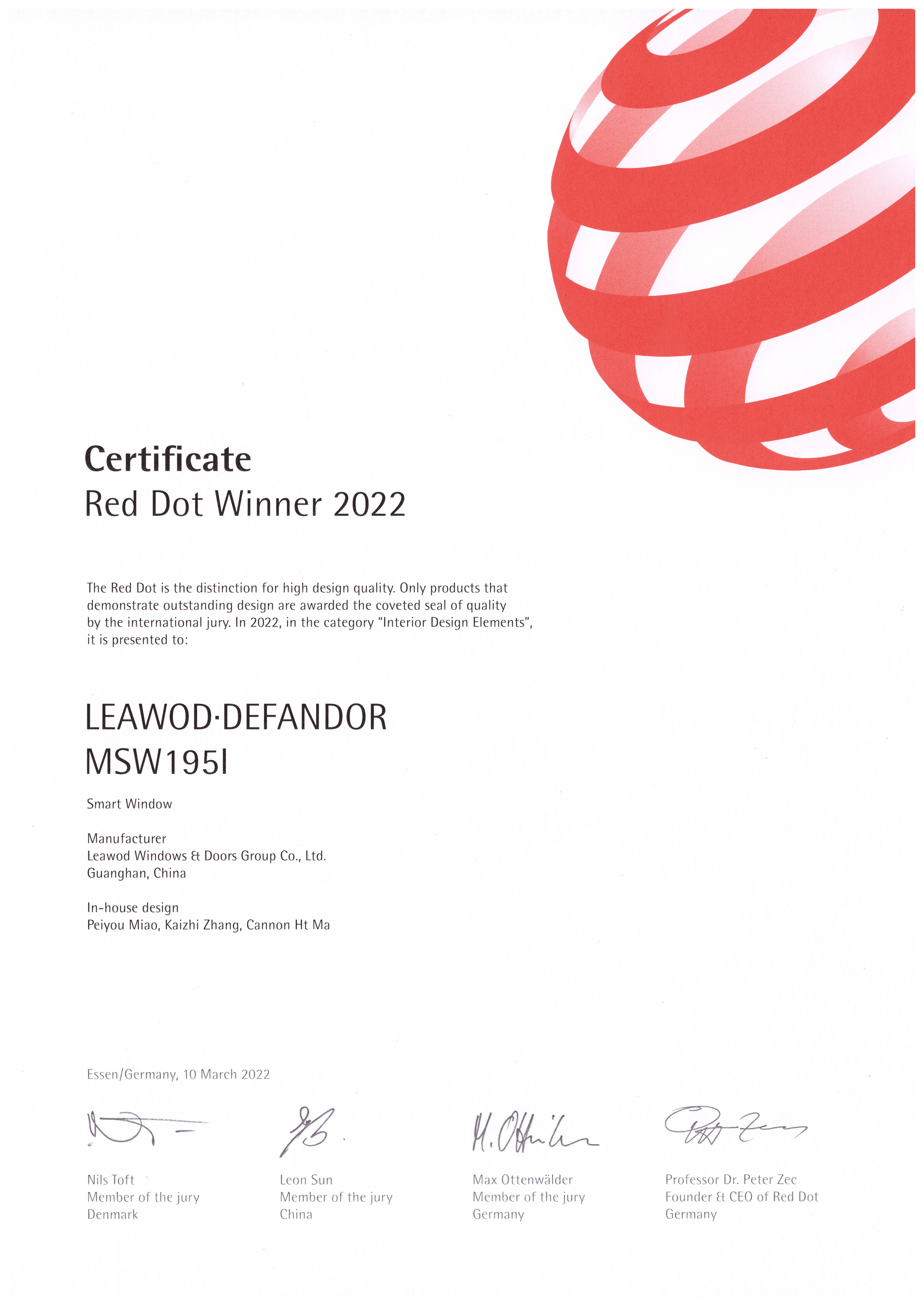 Honor Certificate 2