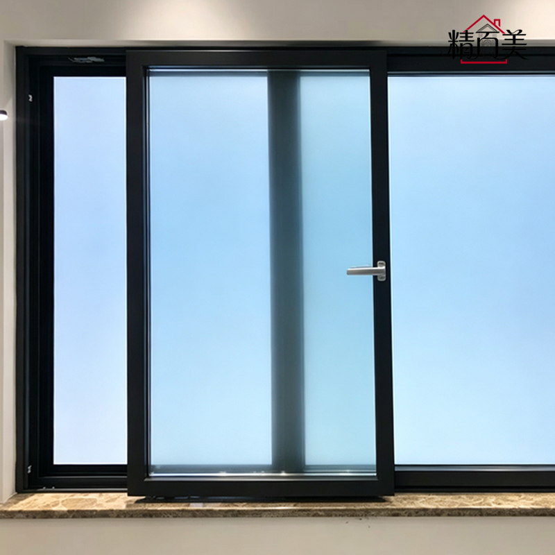 Custom Size Aluminum Alloy Hinge Heavy Duty Double Glazed Aluminum Sliding Drift Window Frame For Bathroom Apartment Housing