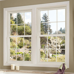Thermally Broken Vertical Single Hung Windows Modern Grill