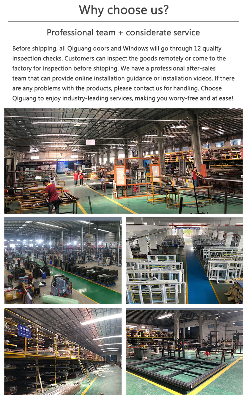 QGUANG NFRC Factory Wholesale Exterior Entry Crittal Door Design Tempered Glass Aluminum French Double Glass Swing Casement Door