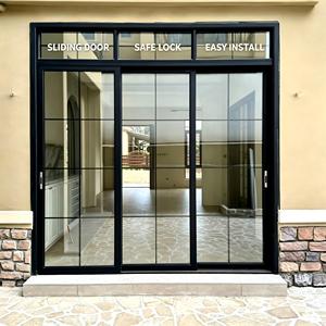Aluminium Sliding Door French Style Double Glazed Low-E