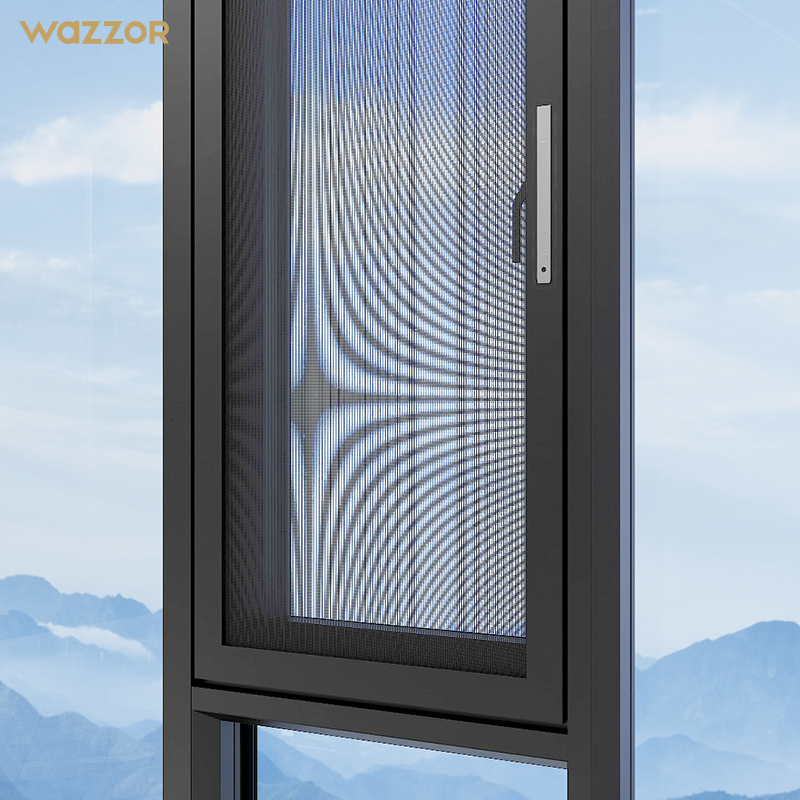 Wazzor Foshan Supplie Oem Interior Windproof China r Price Insulated Aluminum Frame Doors Sound Proof Casement Windows