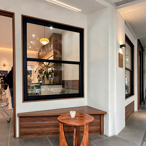 Double Glazed Aluminum Single Hung Kitchen Window