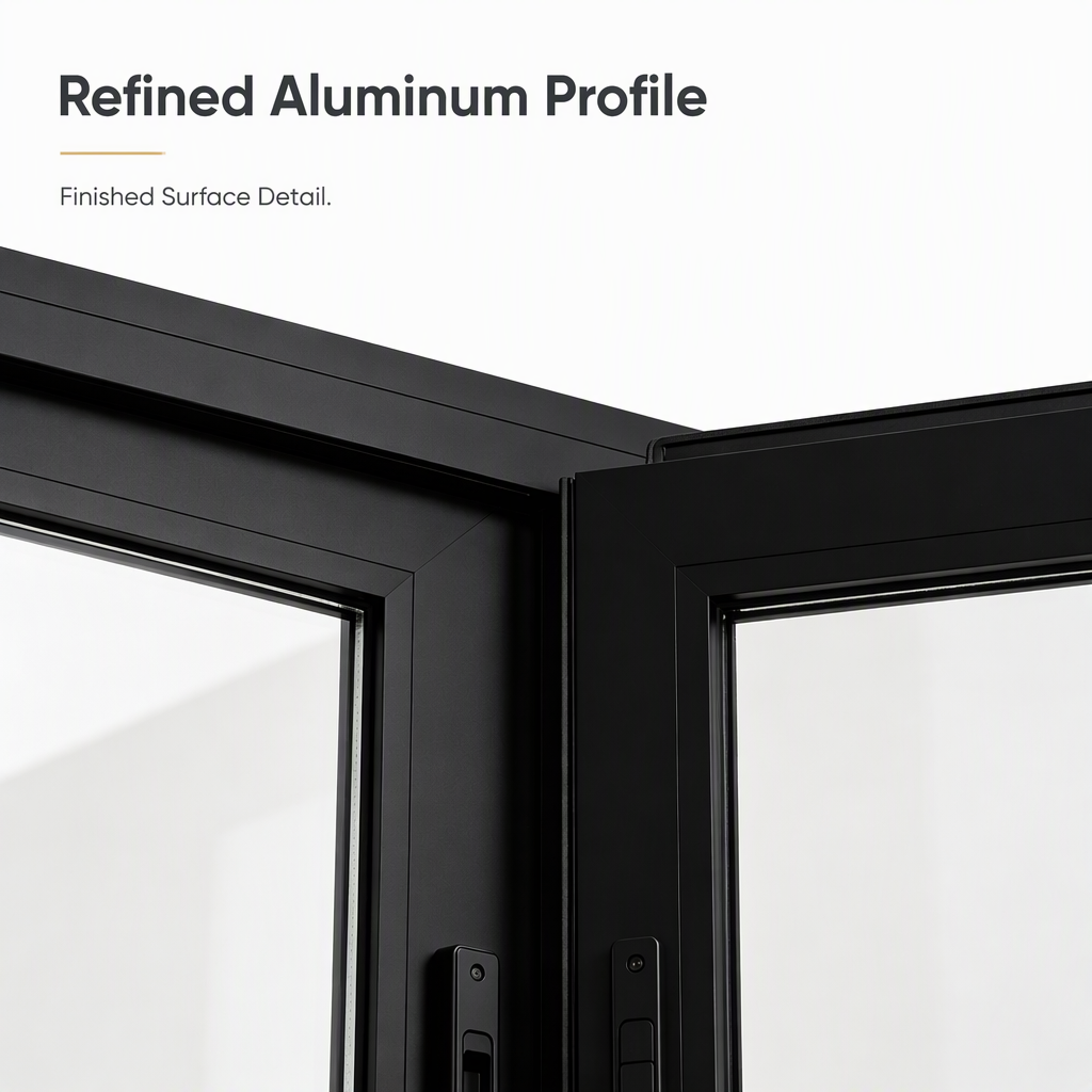 Thermal Break Aluminum Double Entry Door Double Glazed Glass Grand Entrance With Transom for Luxury Residential Homes