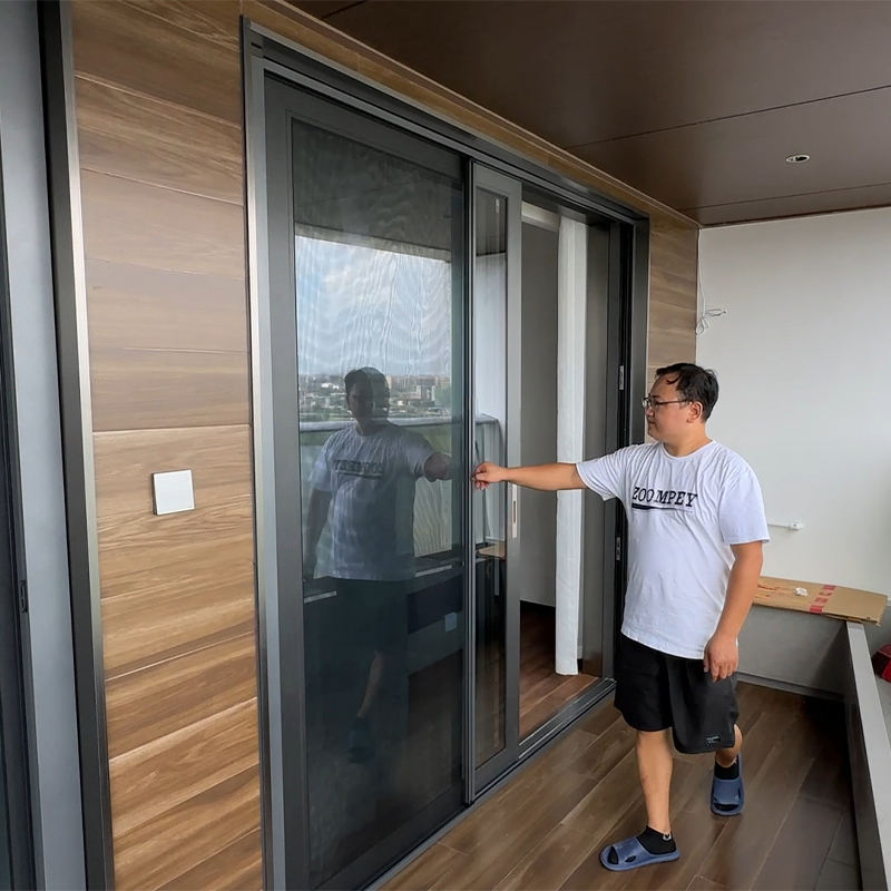 68 PRO Retractable Screen Door and Window Ultra Slim Aluminum Frame Fly Mosquito Mesh with Lock for Patio Balcony