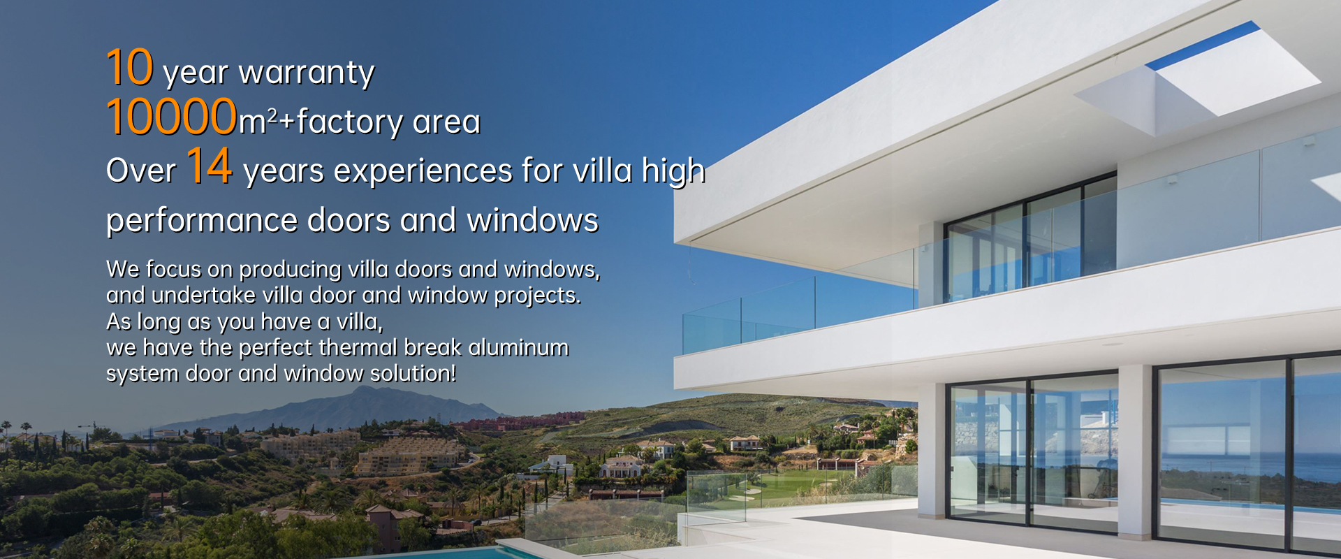 Thermal break Aluminum casement window
