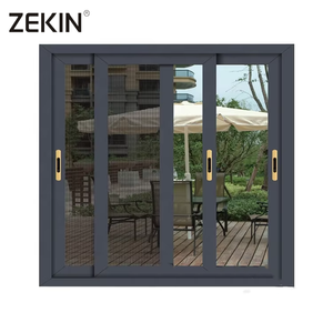ZEKIN Sliding Windows Weatherproof Multi-Chamber Gliding Aluminum Frame