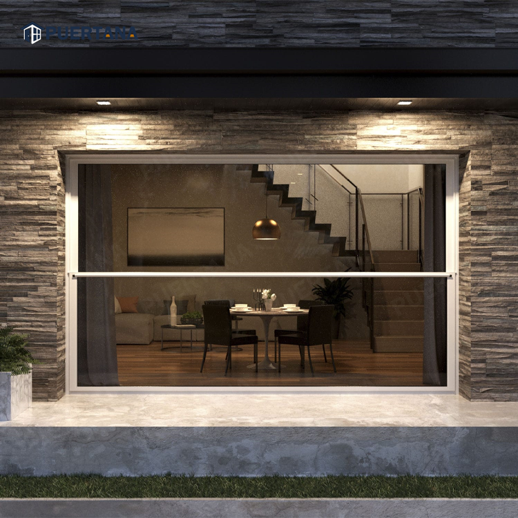 Aluminum Vertical Lift up Upward Sliding Window Aluminium Sliding up and Down Window Guillotine Windows