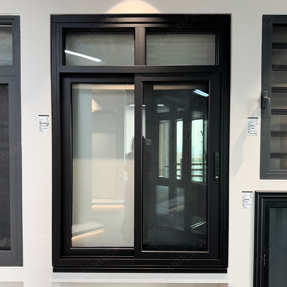 Modern Sliding Aluminum Double-Glazed Soundproof Windows with Thermal Break for Bedroom bar Porch Bay Window Cloakroom Cafe