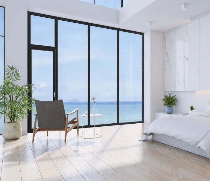 Top Manufacturer Aluminum Alloy Casement Doors Latest Design Exterior Main Casement Hinged Door Aluminium Door with Mesh