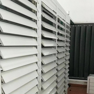 Outdoor Automatic Louver Jalousie Window Louvre Shutters