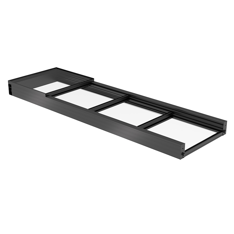 Aluminum Profile Motorized Open Glass Patio Skylight Custom Electric Automatic Retractable Openable Sky Roof Windows