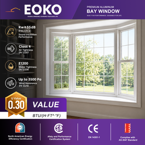 EOKO Custom Aluminum Bay and Bow Window with Double Glazing Thermal Break