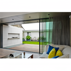 Customized Large Aluminium Sliding Door Narrow Slim Living Room Partition