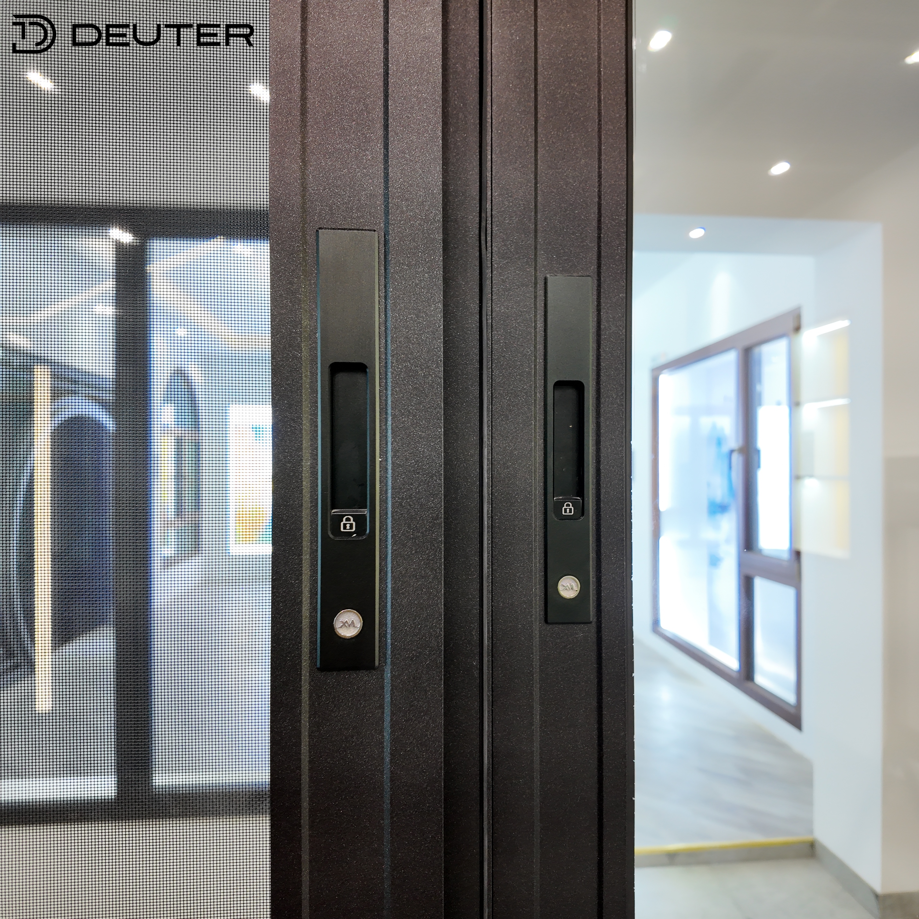 Three Track Aluminum Sliding Windows Thermal Break Large Opening Double Glazed Security Screen for Residential Construction