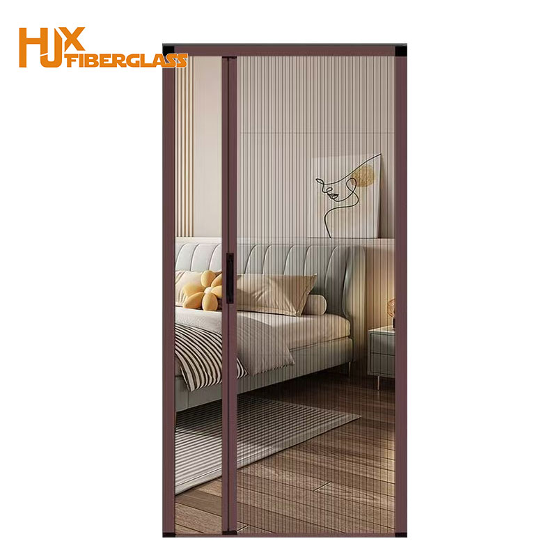 Wholesale Ready to Ship DIY Anti-Mosquito Net Door with Aluminum Alloy Frame Modern Polyester Screen for Hotel Use