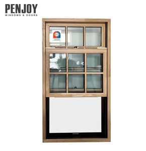 Penjoy Craftsman Solid Wood Single Hung Window Aluminum Clad Wood