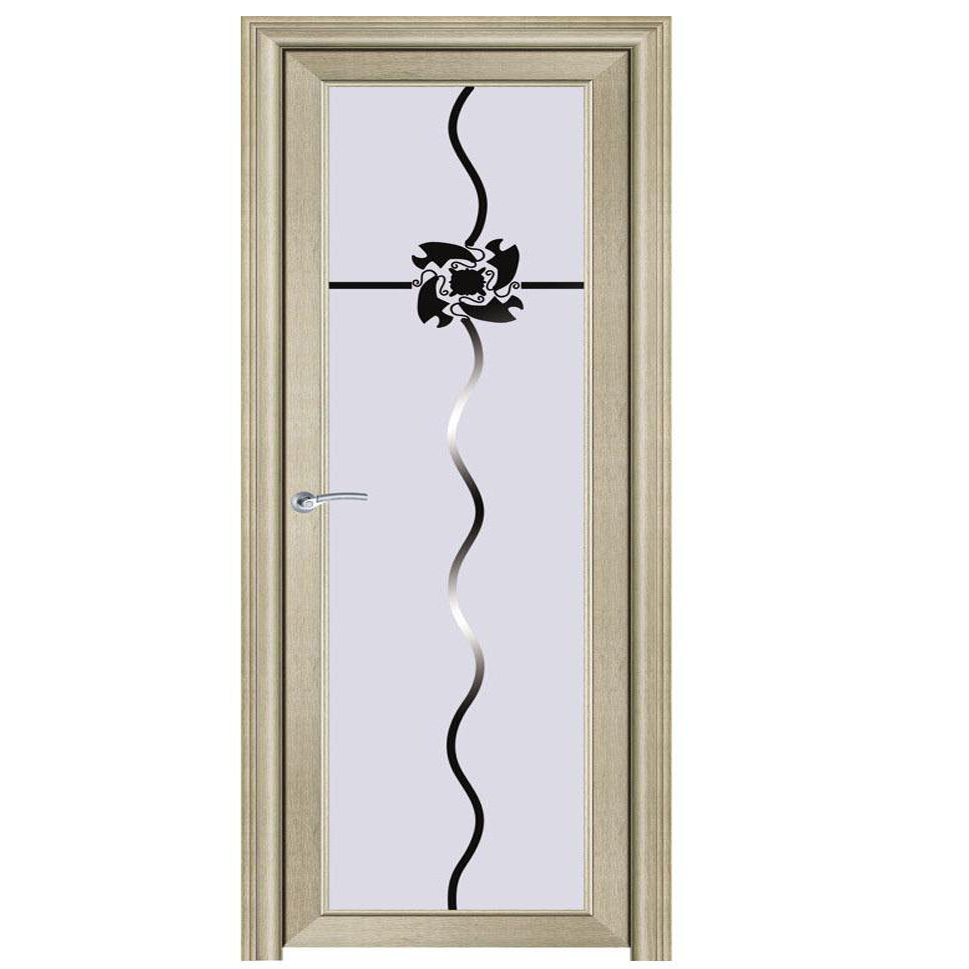 Aluminium Frame Door Fair Price Glass Door Interior Swing Bedroom Door