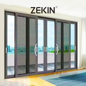 ZEKIN AS2047 NFRC Double Glass Stacker Doors with Screen Mesh