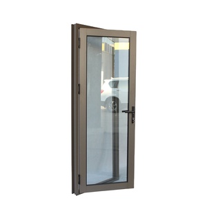 Commercial Glass Entry Doors NFRC Certified Aluminum Frame
