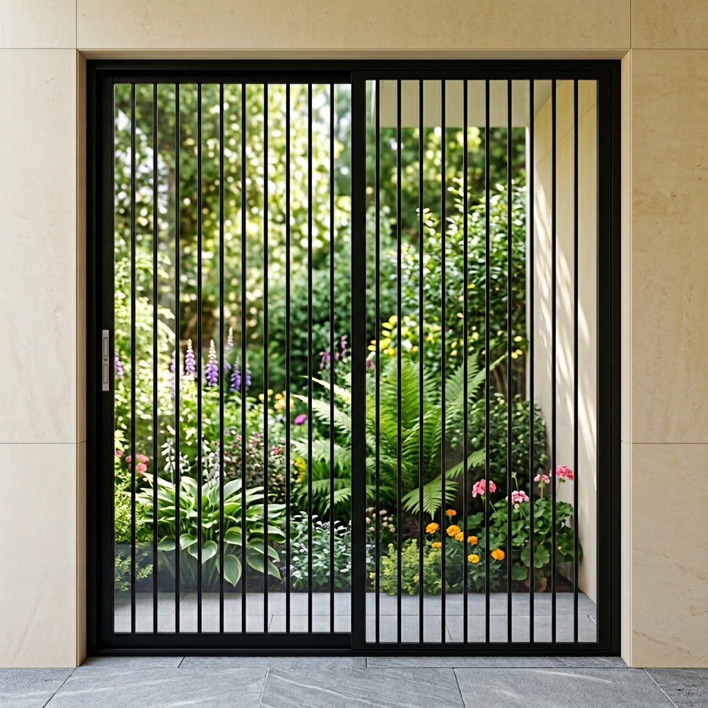 Aluminum & PVC Frame Clear Acrylic Sliding Folding Retractable Partition Door for Kitchen Staircase Outdoor Use