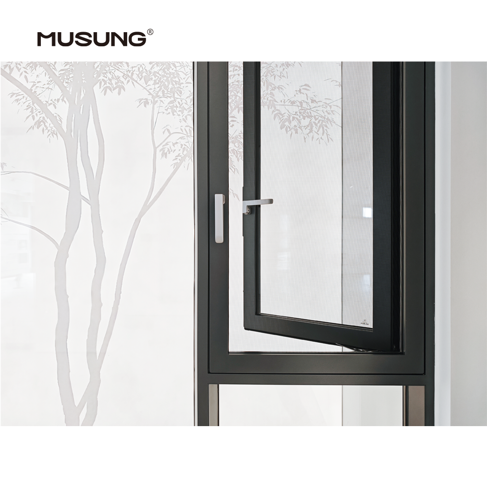 Ultra Narrow Glass Windows and Doors Double Glazed Aluminum Alloy Line Slimline Window Casement Windows