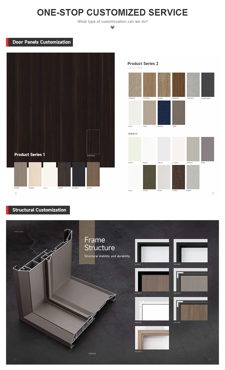 Modern Minimalist Invisible Aluminum Frame Interior Door Frameless Door Concealed Door