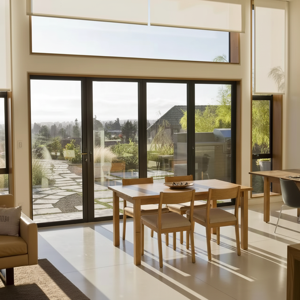 Modern Waterproof Aluminum Alloy Foldable Door with Fiberglass Screen 5 Year Warranty for Bedroom Hotel Villa &amp; Supermarket Use