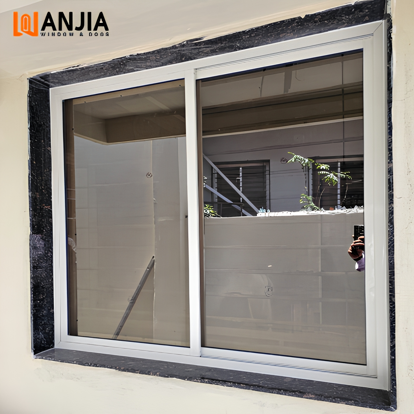 High Quality Hurricane Impact Soundproof PVC Sliding Window Balcony Exterior UPVC Glass Sliding Window