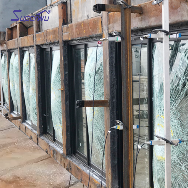 Aluminium Windows And Doors Factory Produce American Certification NFRC NOA Hurricane Impact Glass Aluminium Sliding Door System