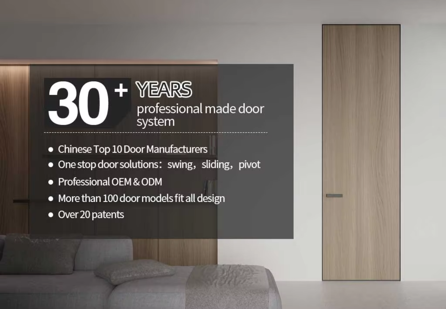Premium Luxury Fire Rated Frameless Hidden Leather Finish Aluminium Interior Door for High-End Residential Project