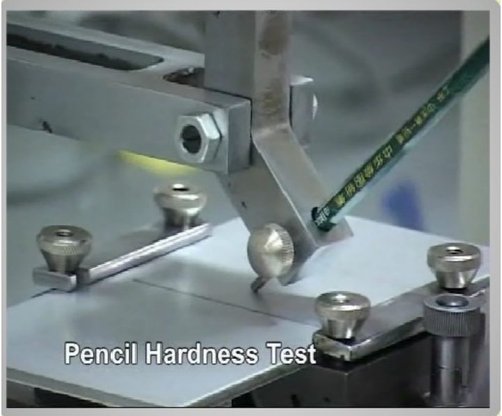 Pencil hardness testing