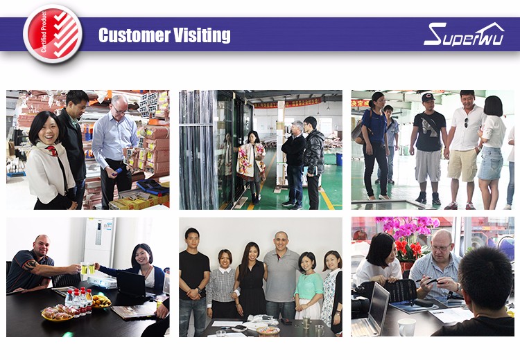 Commercial Glass Entry Doors NFRC Certified Aluminum Frame Energy Efficient Storefront Entrance Door Custom Size